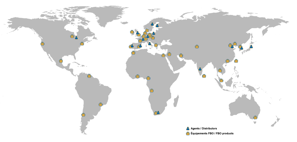 Contacter FBO - Carte produits et distributeurs FBO